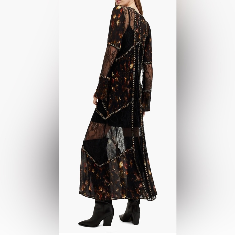 ALLSAINTS Bryn Lace Embellished Maxi Dress - Picture 2 of 8